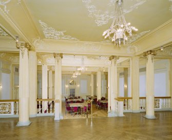 Interior, ground floor, supper room, view from N