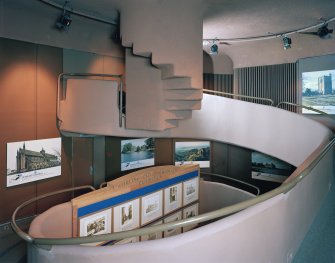 Interior.
View of upper level of exhibition ramp.