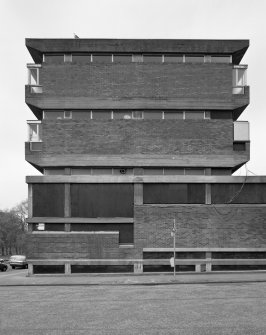 South East block, (Gillespie, Kidd & Coia), view from East