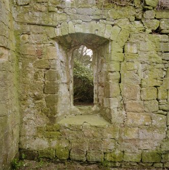 Detail of vesica window in S wall.