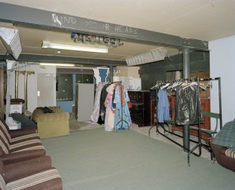 Interior. Under-stage, green room, view from north