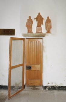 Chancel, interior view of North doorway.