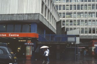 View of shopping centre.