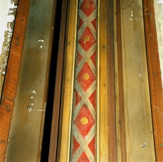 Church interior, detail of painted decoration