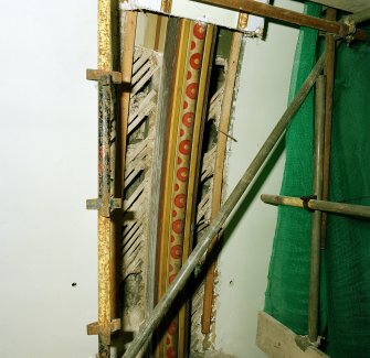Church interior, detail of painted decoration