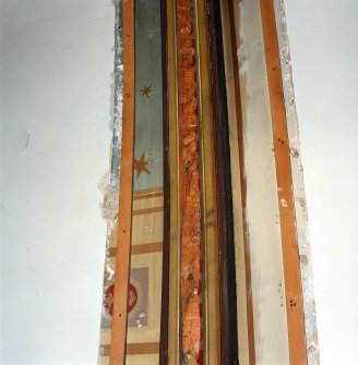 Church interior, detail of painted decoration