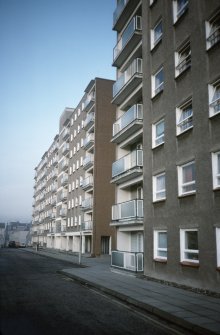 Perth, Pomarium St: View from street of two multi-storey blocks.