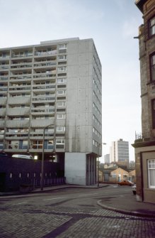 Edinburgh, Citadel and Central Leith RDA, Couper St: View of two 20-storey blocks.