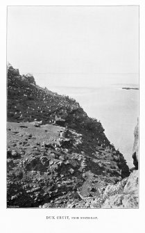 Treshnish Isles, Dun Cruit.
View from north-east.
Photograph copied from 'Coll and Tiree' by Erskine Beveridge.