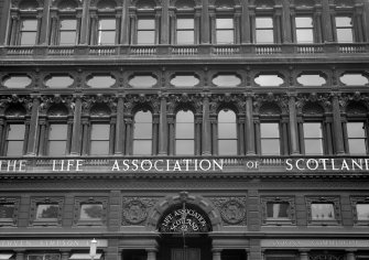 Detailed view of first floor of Life Association building.