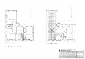 Innergellie House - First and second floor plans.