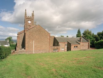 View of church and church house from W.