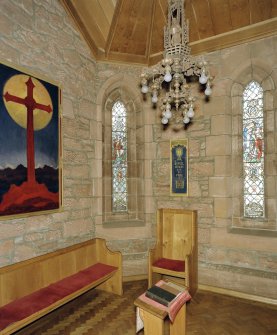 Interior.
Prayer chapel.