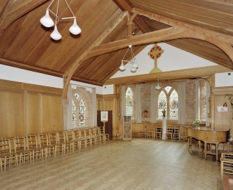 Interior.
Church hall.