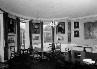 Interior.
View of room with bow window.
