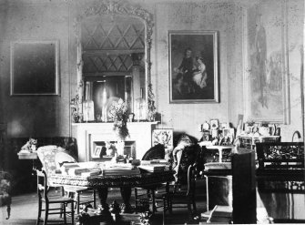 Interior.
Modern copy of historic photograph showing general view of Drawing Room.