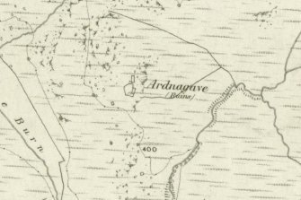 Extract from OS 6-inch map of 1869.