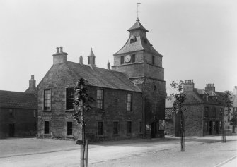 General view. 
Titled: 'Town Hall, Crail, Fifeshire'.

