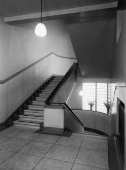 View of staircase.
Stamped on verso: 'J Campbell Harper Ltd. 131-135 Leith Walk, Edinburgh, 6'.