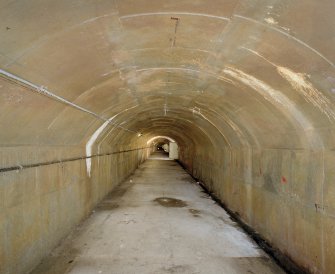 Interior view of main piping tunnel.