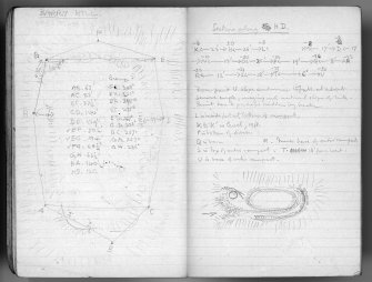 Field notebook by Vere Gordon Childe relating to sites in South-East Perthshire, North-West Angus and Mull. Page 62 and 63