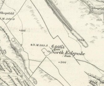 Extract of OS 1st edition map of North Kelspoke.