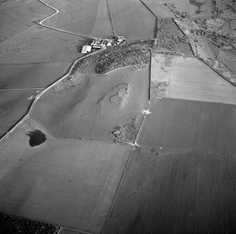 Oblique aerial centred on the enclosure, taken from the N.