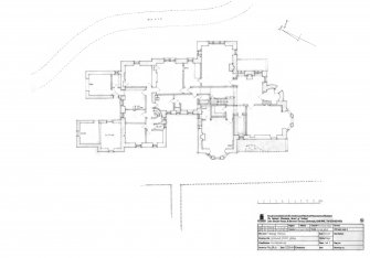 Ground floor plan of Vallay House, Western Isles.