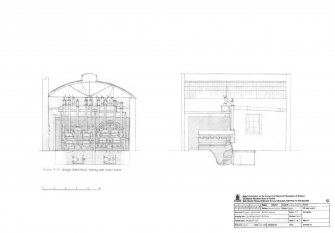 Retorts section and elevation