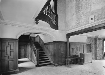 Interior.
View of hall and staircase.