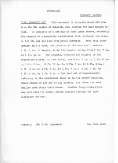 RCAHMS 1943 Description