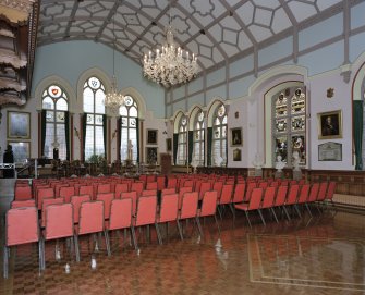 Inverness Town House, interior.  First floor: view of main hall from South East