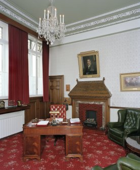 Inverness Town House, interior.  First floor: view of Provost's room from North West