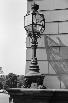 Detail of decorative lamp outside 112 Princes Street, Edinburgh.