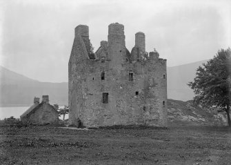 View of Dunderave Castle from NE before restoration.