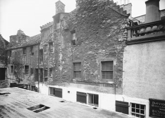 View of East side of Acheson House, also showing 142 Canongate
