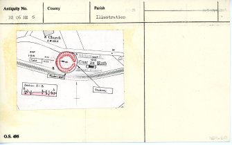 Plan and section, copied from OS '495' card