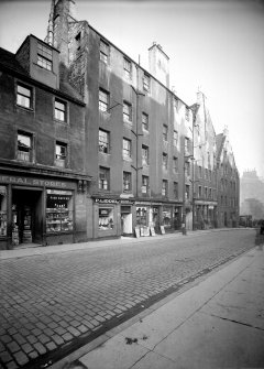 View of 81-93 Canongate, over Campbell's Close