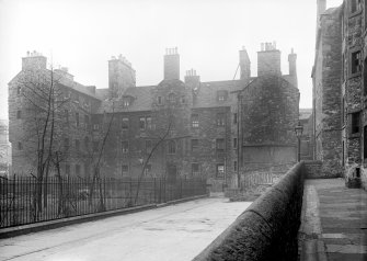 View of rear of Chessel's Buildings, 6-14 Chessel's Court, 240 Canongate