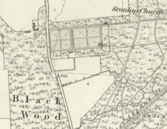 Extract of the OS 1st edition map, 1869.