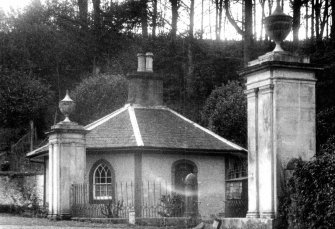 View of gate lodge.