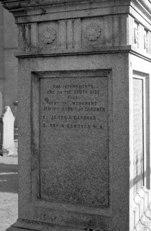 View of Gardner family monument in Brechin Cathedral churchyard.