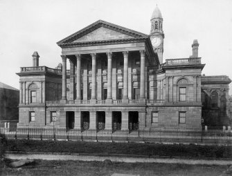 View of town hall
Titled: 'Town Hall Paisley'
Inscribed on verso: 'About 1881.' [Built 1882.]
