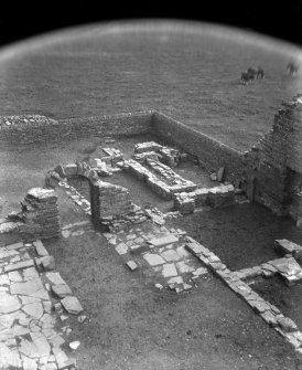 View of courtyard excavations.