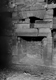 Interior.
View of fireplace in wing.