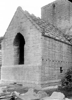 View of transept from N.