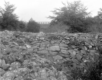 View of interior of north-east cairn.