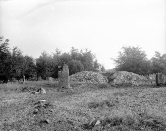 View of north-east cairn and stone circle.