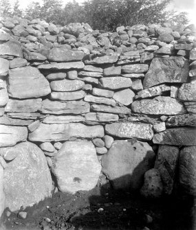 Detail of stones in north-east cairn interior.