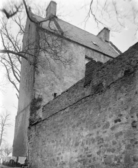 Detail of side of castle.
